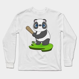 Panda Baseball Baseball bat Long Sleeve T-Shirt